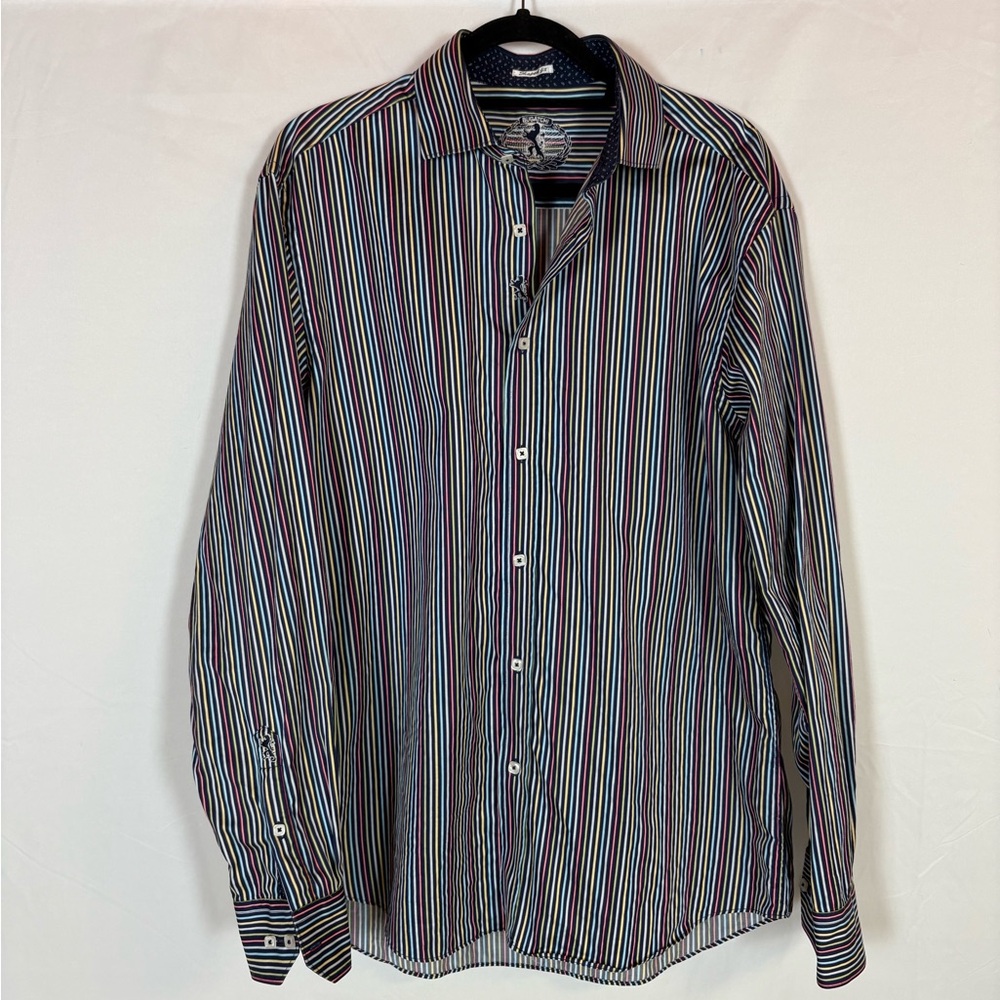 Bugatchi Multicolor Striped Shirt